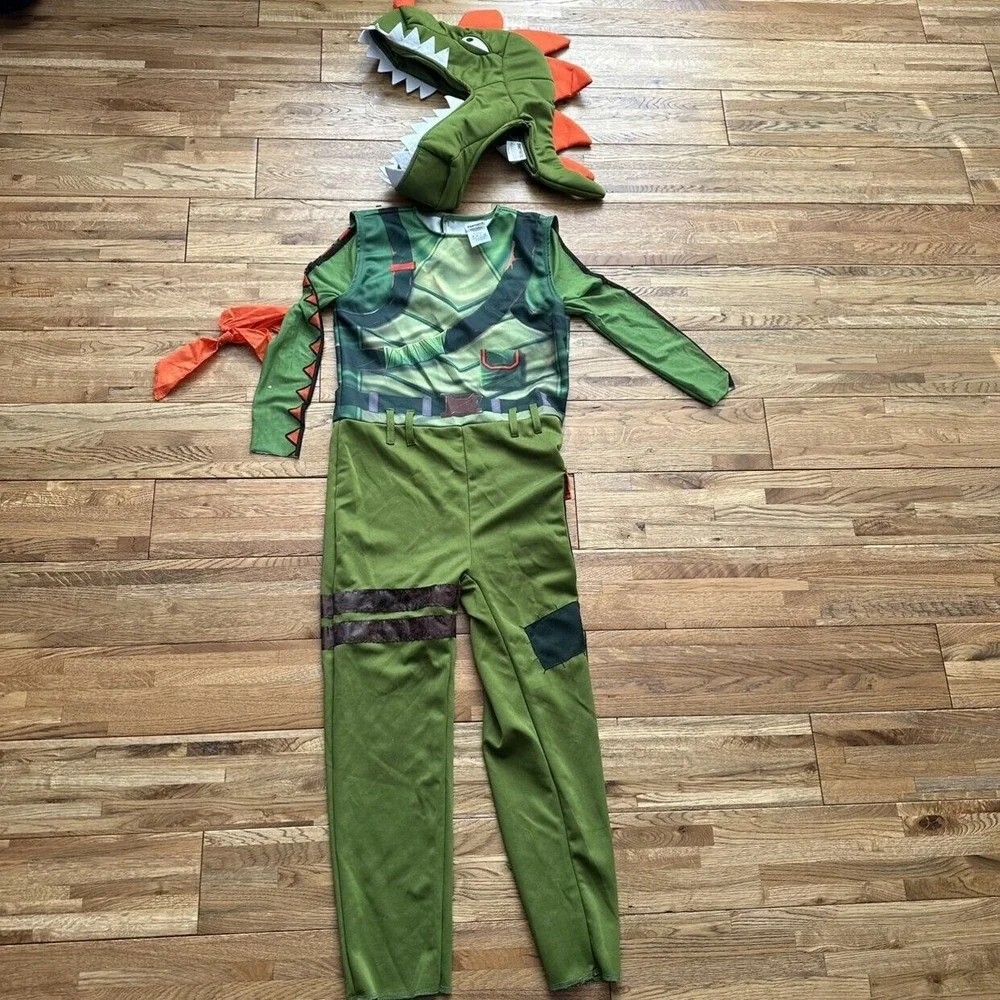 Fortnite Rex Dinosaur Costume Size M 8-10‎